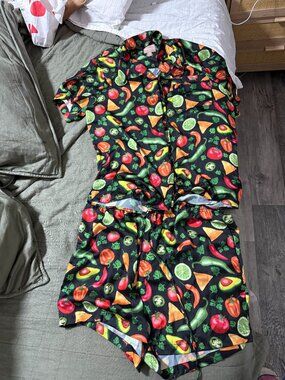 Guacamole Silky Pajama Set